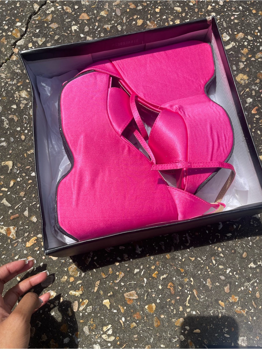 EGO Hot Pink Wedge Sandals